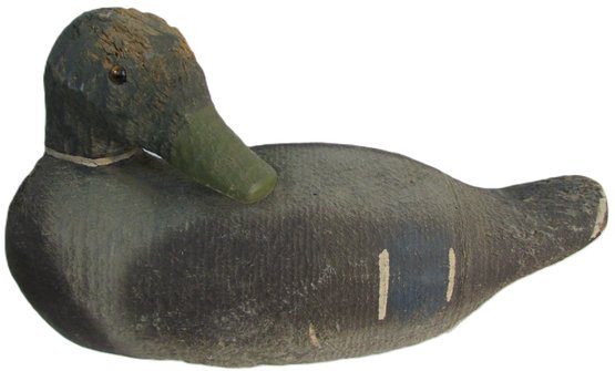 Signed DUCK DECOY, Hand Decorated, Finely Detailed, Appx 13'