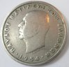 Authentic GREECE Issue Coin, Dated 1954, Five 5 DRACHMAI Denomination, Copper Nickel Content, Discontinued