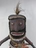 Vintage FUNEREAL DOLL, Southern Highlands NEW GUINEA, Approx 16' Tall Plus Plume, Nicely Presented With Stand