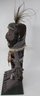 Vintage FUNEREAL DOLL, Southern Highlands NEW GUINEA, Approx 16' Tall Plus Plume, Nicely Presented With Stand
