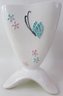 Vintage HULL Art Pottery, BUTTERFLY Pattern Vase, TRIPOD Shape, Glazed Finish,  Appx 10.5,' Made In USA