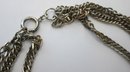 Vintage Multi Strand Chain Necklace, TASSEL Pendant, Gold Tone Base Metal, Clasp Closure