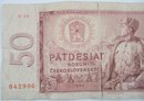 Authentic CZECHOSLOVAKIA Issue, Dated 1964, Genuine FIFTY 50 KORUN Currency NOTE, Bratislava