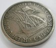 Authentic PORTUGAL Issue Coin, Dated 1965 , Five 5 ESCUDOS, Copper Nickel Content