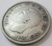 Authentic CANADA Issue Coin, Dated 1941, STAG Quarter $.25 Cents, Depicts George VI, Silver Content