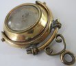 Vintage Pendant, Appears Working COMPASS Design, Domed Glass, Reversible, Gold Tone Base Metal Case