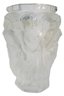 Signed LALIQUE Brand, Molded Flower Vase, NUDES Design, Approx 5.5' Tall