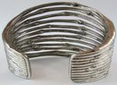 Magnificent JOHN HARDY Designs, Extra Wide BAMBOO Bracelet, Sterling .925 Silver COMPOSITION
