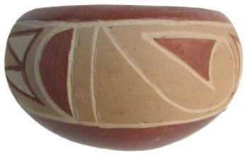 Vintage Handmade Bowl, Native American Style Decoration, Approx 5' Diameter