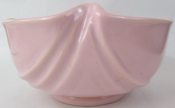 Vintage WELLER Brand, Art Pottery BOWL, Pink SOFTONES Pattern, Gloss Glaze,  Approx 8.5,' USA