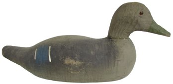 Signed DUCK DECOY, Hand Decorated, Finely Detailed, Appx 16'