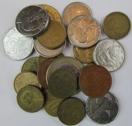 LOT Of 22 Coins! Authentic BRAZIL Issue, Mixed Denomination & Mixed Dates, Discontinued