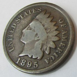 Authentic 1895P INDIAN Cent Penny $.01, Philadelphia Mint, United States Type Coin, Copper Content