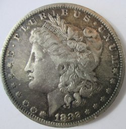 Authentic 1882O MORGAN SILVER Dollar $1.00, New Orleans Mint, 90 Percent SILVER, Discontinued United States