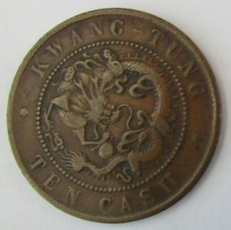 Authentic CHINESE Ten CASH Coin, Copper Content