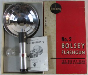 Vintage BOLSEY Brand, No. 2 FLASHGUN, Original Packaging, Approx 7' Long