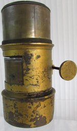 Vintage W. H. ALLEN Brand, Adjustable CAMERA LENS, Brass Approximately 8.25' Long X 4.25' Diameter