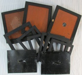 LOT Of Vintage WOOD Framed FILM Holders & Components, Black Color