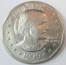 Authentic 1979P SUSAN B. ANTHONY DOLLAR $1.00, PHILADELPHIA Mint, CLAD Composition, United States