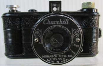 Vintage CHURCHILL MONARCH Mfg. Brand, Film CAMERA, Approximately 5'