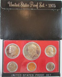 SET Of 6 COINS! Authentic 1975S MIRROR PROOF SET, Uncirculated, EISENHOWER $1, San Francisco, United States
