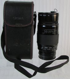 Vintage SIGMA Brand, Camera LENS With Case, Approx 6.75' Long