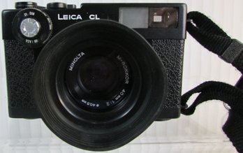 Vintage LEICA Brand, Film CAMERA, CL Model, MINOLTA Lens, Approximately 4.75'