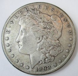 Authentic 1898S MORGAN SILVER Dollar $1.00, San Francisco Mint, 90 Percent SILVER, Discontinued United States