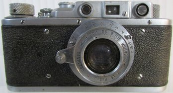 Vintage ZORKI Brand, Film CAMERA With Lens, Russian? Approx 5.25'