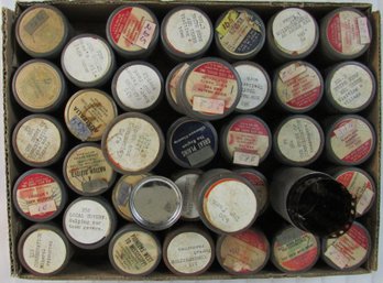 Lot Of 38! Vintage Informational FILM MOVIES, Each In Metal Cannister