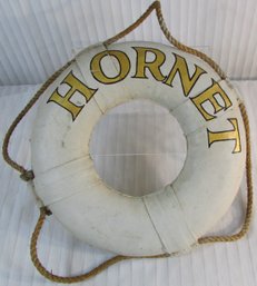 Vintage Nautical LIFE PRESERVER, 'HORNET' Jute Rope, Approx 15' Diameter