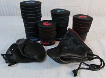 LOT Of 7! Vintage Camera Lens CASES, Leather & Includes SoftShell Brand
