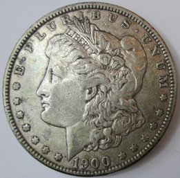 Authentic 1900P MORGAN SILVER Dollar $1.00, Philadelphia Mint, 90 Percent SILVER, United States
