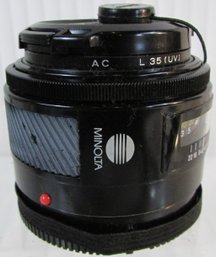 Vintage MINOLTA Brand, MAXUUM Camera LENS With Caps, MAXXUM, Approx 2.25' Long