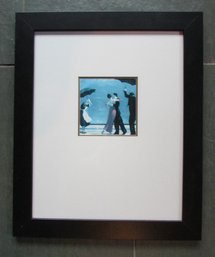 Vintage JACK VETTRIANO Print, SINGING BUTLER, Approximately 23.5' X 19.5,' Nicely Framed With Large Mat