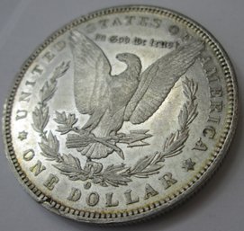 Authentic 1887O MORGAN SILVER Dollar $1.00, New Orleans Mint, 90 Percent SILVER, Discontinued United States