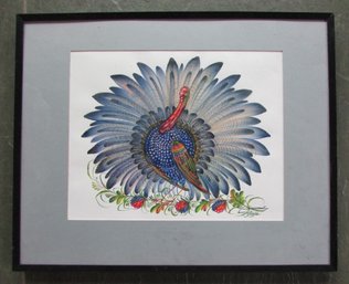 Signed GOUACHE? On Paper, TURKEY, Approximately 20.5' X 16.5' Size, Nicely Framed