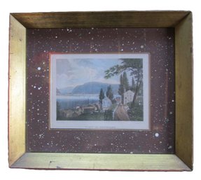Vintage W.G. WALL Print, 'VIEW OF NEWBURGH,' Approx 14' X 12.5,' Nicely Framed