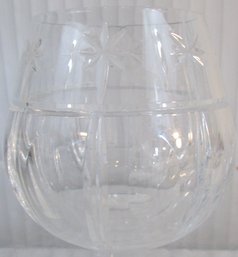 Signed WATERFORD Lead Crystal, VOTIVE CANDLE Holder, Appx 3.5' Tall