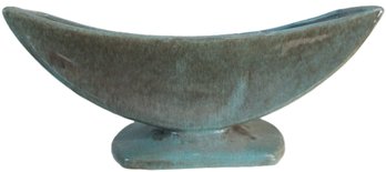 Vintage GONDER Art Pottery, PLANTER Flower Pot, BOOMBERANG Shape, Mottled MCM Glaze, Appx 12.75,' Made In USA