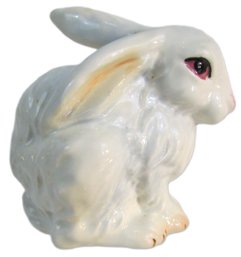 Signed GOEBEL Figurine, Hand Painted BUNNY RABBIT Nicely Detailed, Made W GERMANY, Approx 3' Tall