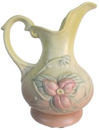 Signed HULL Art Pottery, Vintage EWER PITCHER Flower Vase, Satin PASTEL Glaze, Appx 5.5' Tall, Made In USA