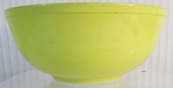 Vintage PYREX Brand, Large YELLOW PRIMARY Pattern, MIXING SERVING Bowl, Approx 10 1/2'