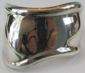 Vintage TIFFANY & Co Bracelet, ELSA PERETTI Design, Small BONE CUFF, Made In ITALY, Sterling .925 Silver