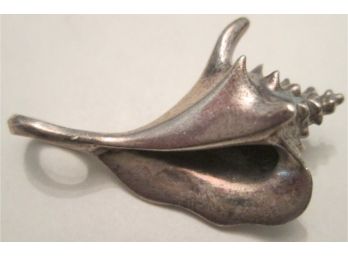 Signed Vintage PENDANT, CONCH SHELL Design, STERLING .925 SILVER Finish