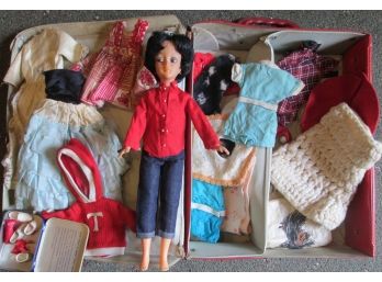 Vintage IDEAL Brand, TAMMY DOLL With Case & Clothes, TOY
