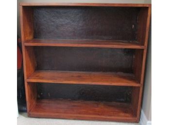 Vintage Student Open SHELVING UNIT, 4 Shelves, Solid Wood Construction