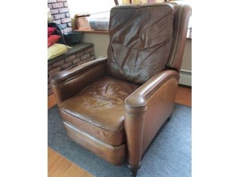 Comfy LEATHER RECLINER Chair, SAFAVIEH Brand, Good Condition