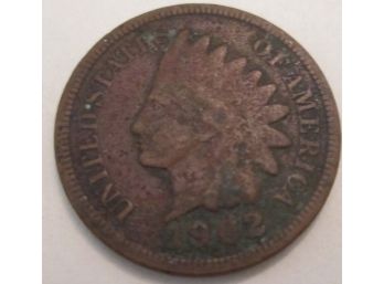 Authentic 1902P INDIAN Cent Penny COPPER $.01, United States