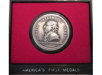Authentic AMERICA'S FIRST MEDALS Commemorative Medal, HORATIO GATES, $1 Size